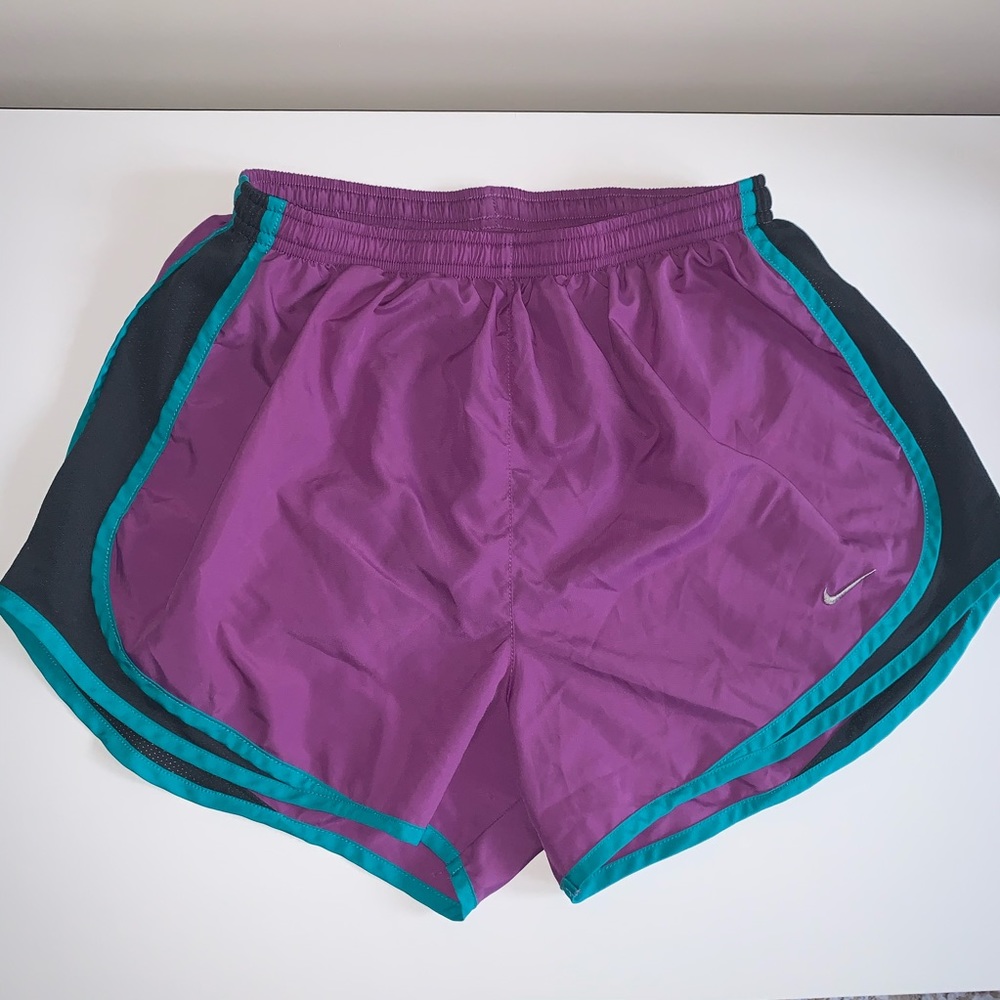 Nike Running Shorts Purple Teal